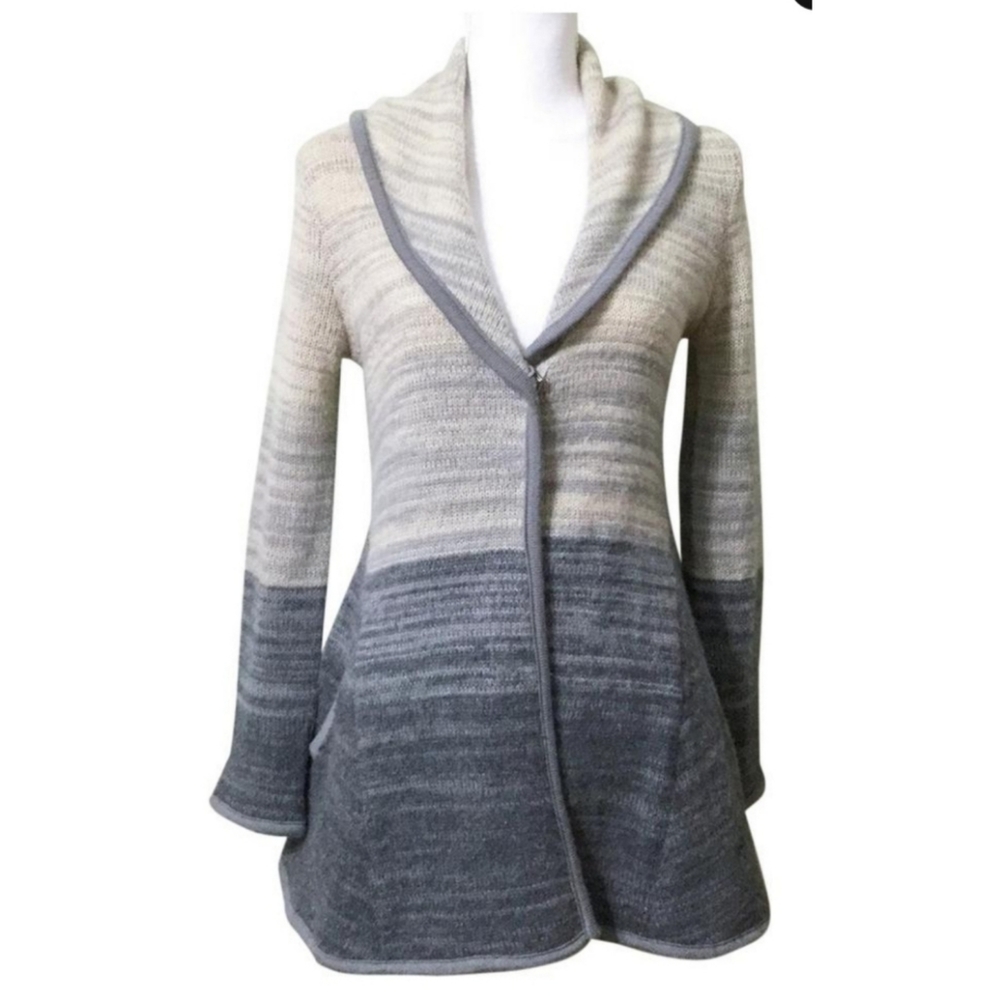 FP free people gray ombre oversize cardi sweater - Picture 1 of 4